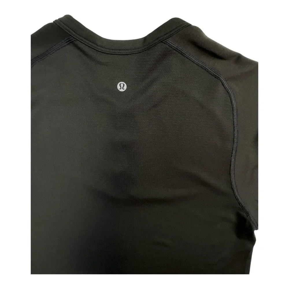Lululemon Metal Vent Tech Long‎ Sleeve Henley Black M3AM3S Size Small